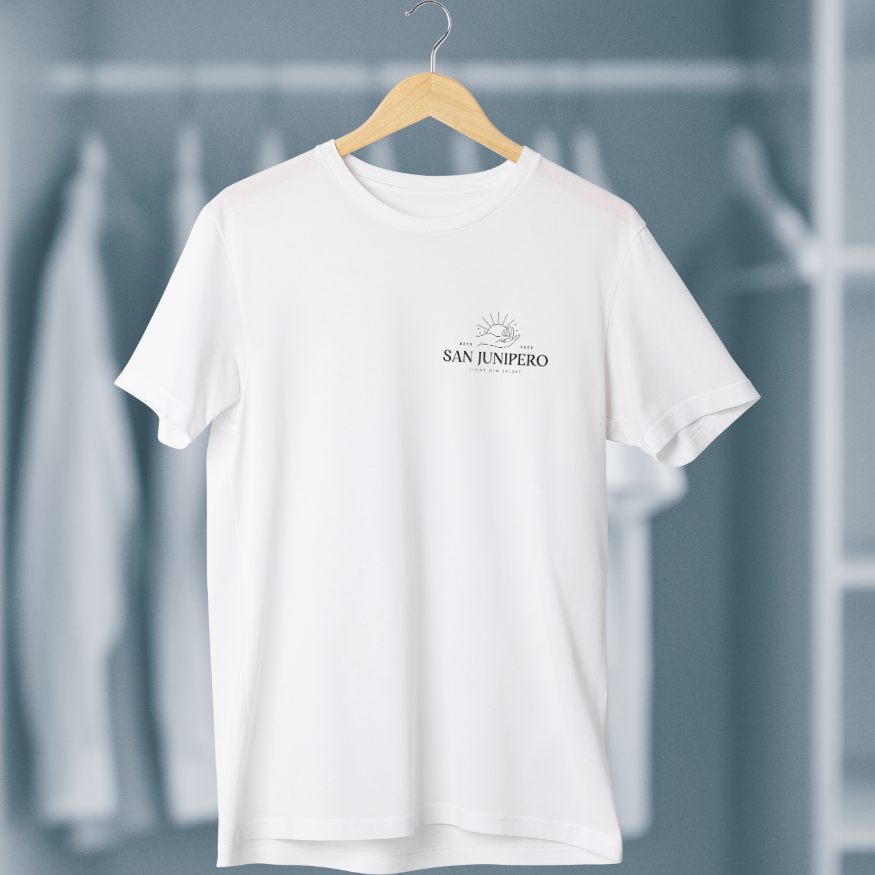 Playera San Junipero – Modelo “No es un spritz”