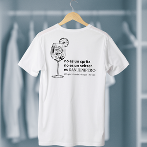 Playera San Junipero – Modelo “No es un spritz”